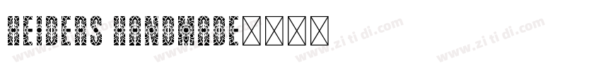 Heiders Handmade字体转换